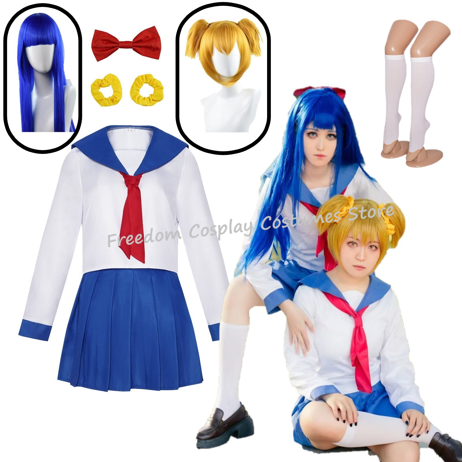 Formal Skirt - Pop Team Epic Popuko Pipimi Costume
