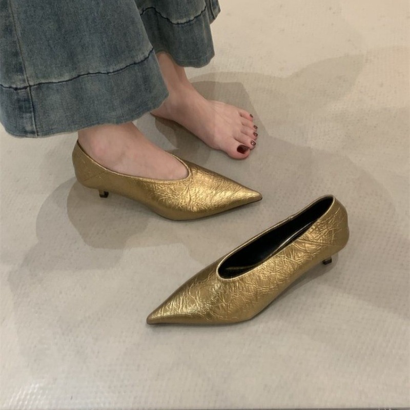 Womens Heels - 2025 Autunno Nuovo Pendolare Vento Tacco