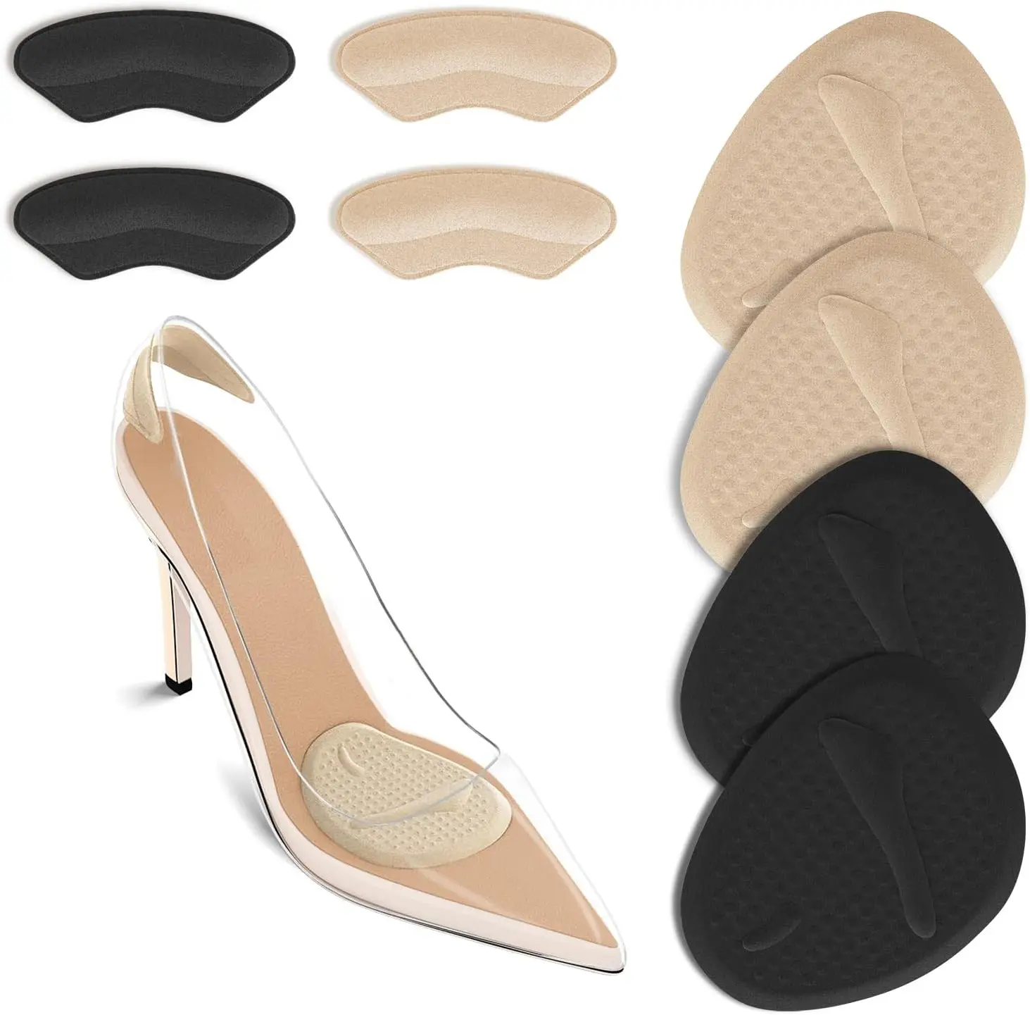 Womens Heels - 2 Set di Cuscinetti per Tallone,