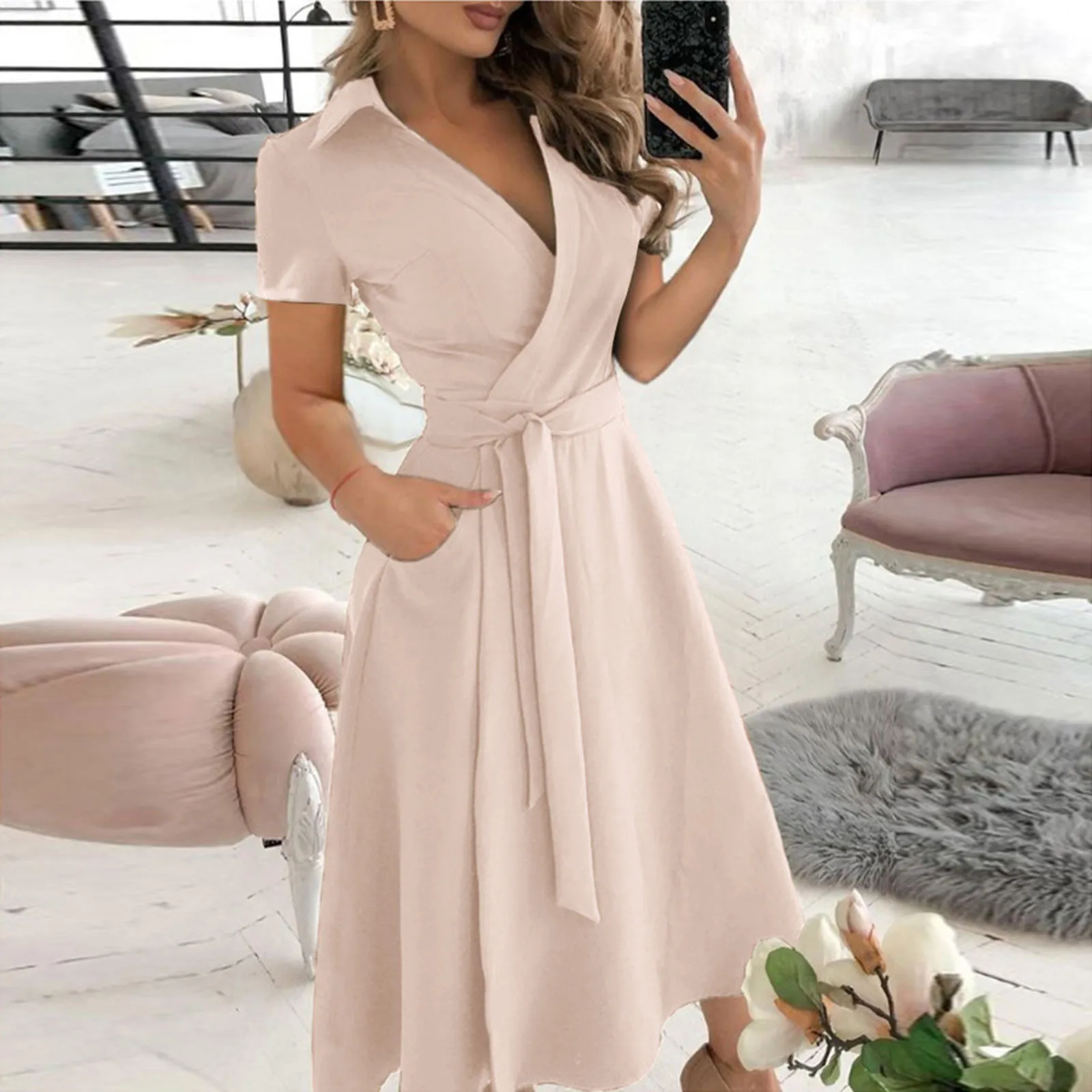 Abito da ufficio con volant mo - Women'S Red Formal Wear recensione e prezzo