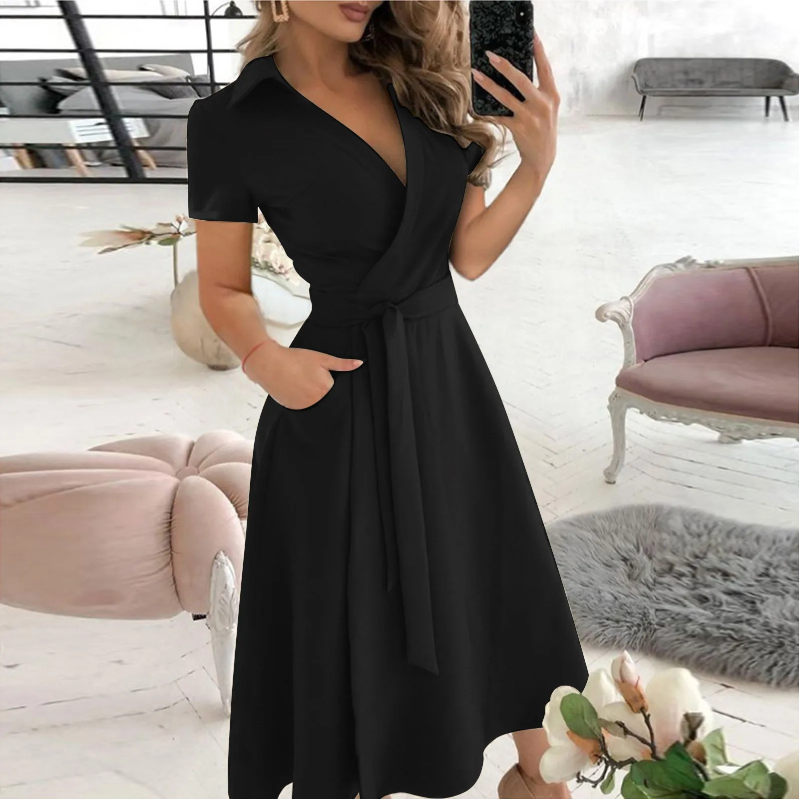 Abito da ufficio con volant mo - Women'S Red Formal Wear recensione e prezzo