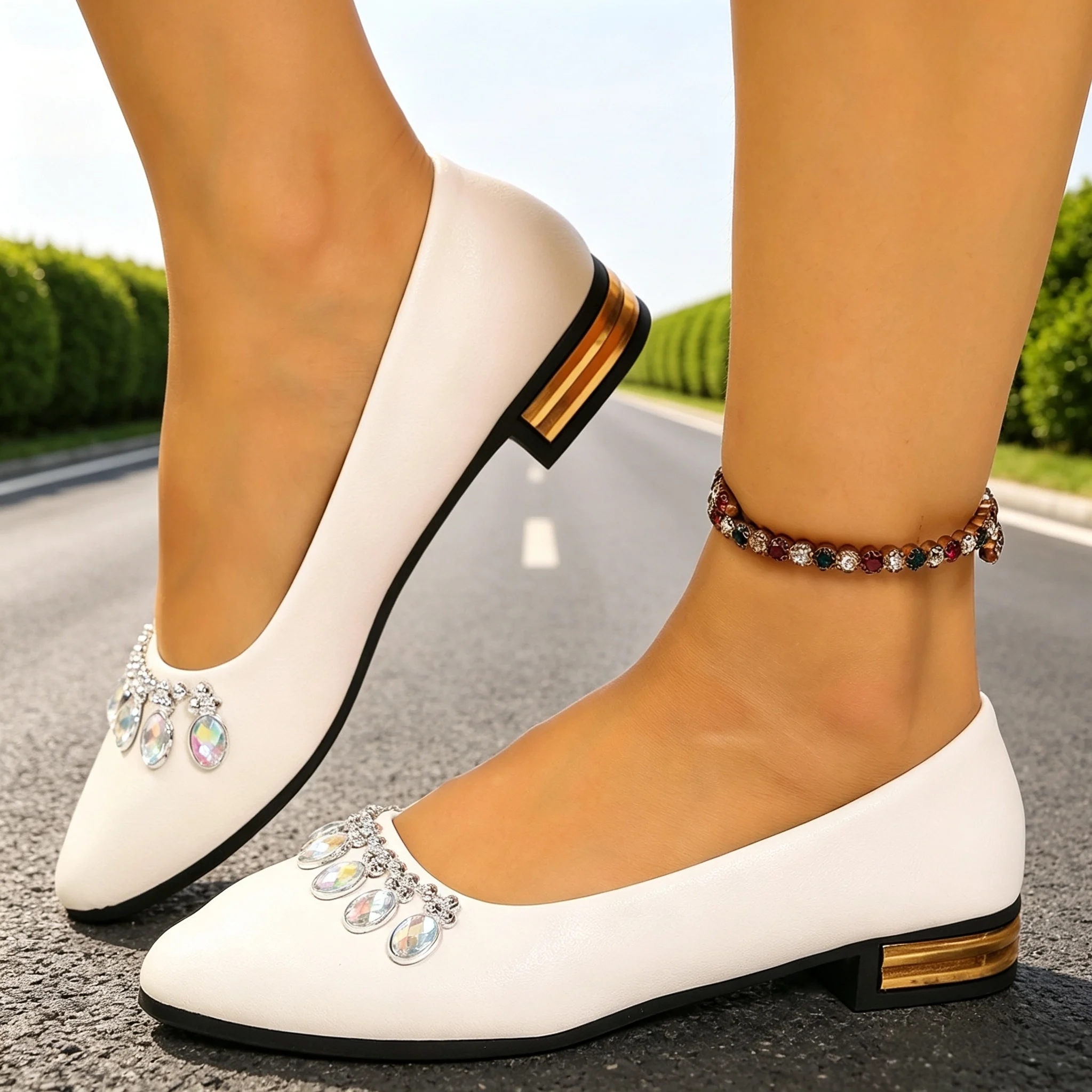 Scarpe Basse da Donna a Punta, - Womens Heels recensione e prezzo