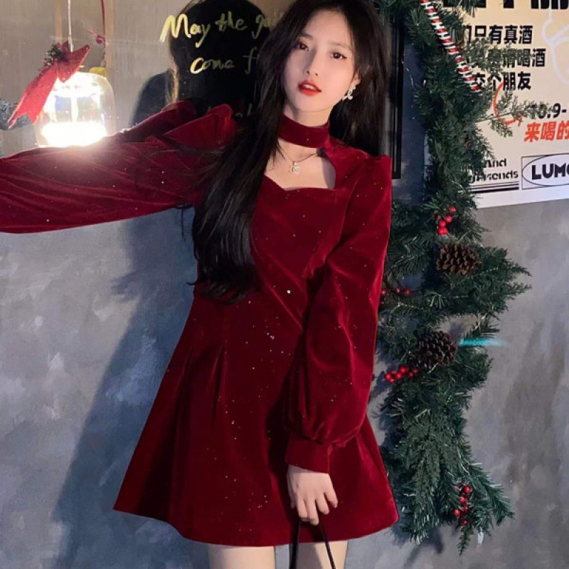 Abito in velluto scintillante  - Women'S Red Formal Wear recensione e prezzo